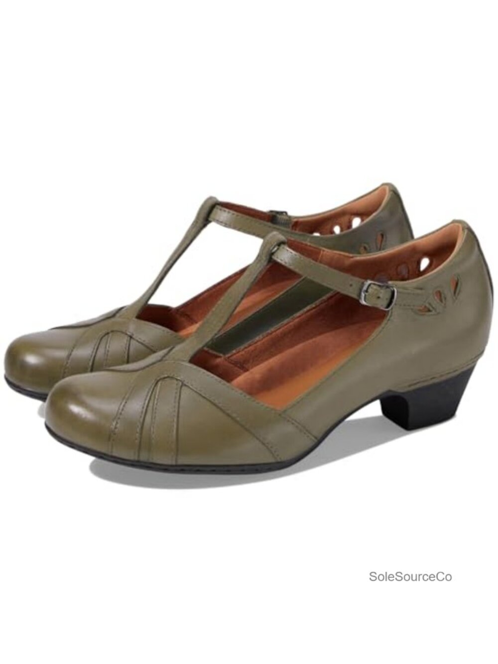 Vintage Low Heel Mary Jane Oxford Shoes Round Toe Ankle T-Strap Block Heels